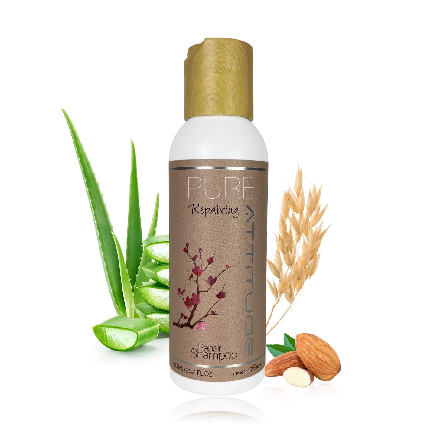 Trontveit Attitude PURE Repairing Shampoo 100ml (MATKAKOKO)