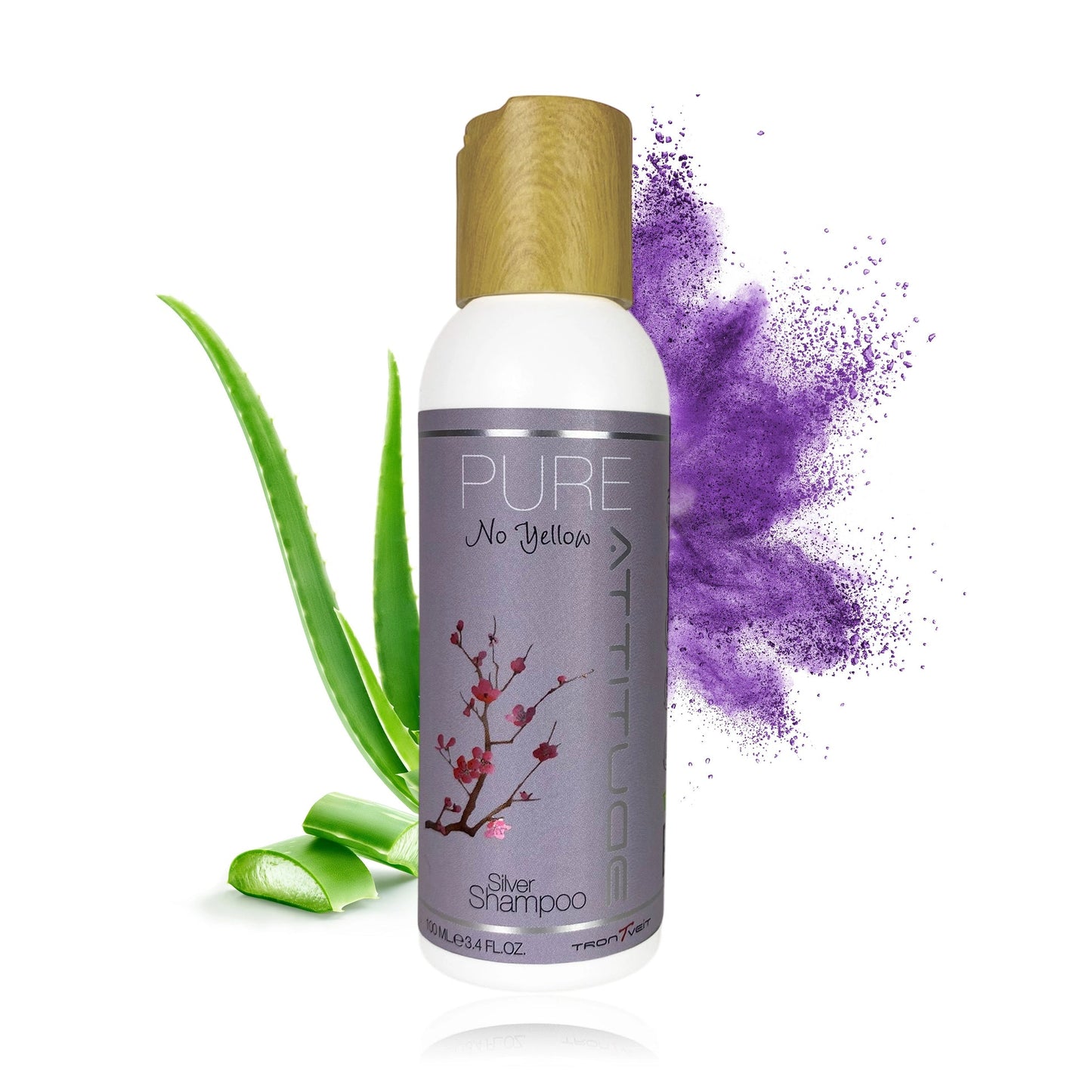 Trontveit Attitude PURE No Yellow Shampoo 100ml (MATKAKOKO)